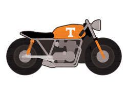 Tennessee Volunteers 12" Motorcycle Cutout Wood Sign