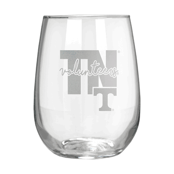 Tennessee Volunteers 17oz Stemmless Wine Glass