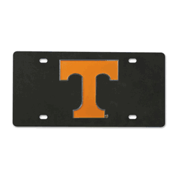 Tennessee Volunteers 3D Black License Plate