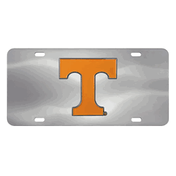 Tennessee Volunteers 3D Stainless Steel License Plate
