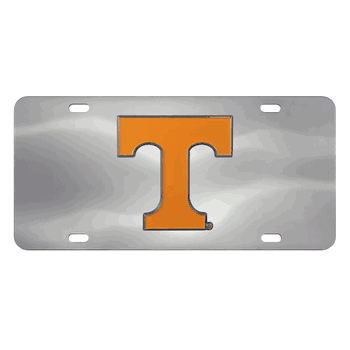 Tennessee Volunteers 3D Stainless Steel License Plate