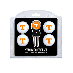 Tennessee Volunteers 4 Ball Gift Set + Divot Tool & Marker