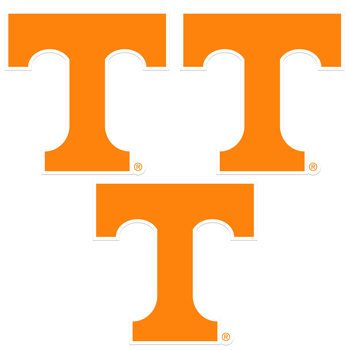 Tennessee Volunteers Auto Decal 3 Pack