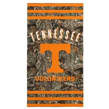 NCAA Tennessee Volunteers Real Tree Stripes Beach Towel