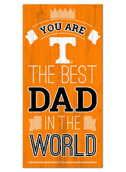 Tennessee Volunteers Best Dad in the World 6x12 Sign