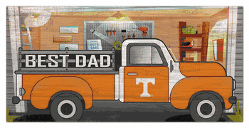 Tennessee Volunteers Best Dad Truck 6x12 Sign