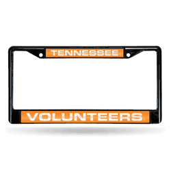 Tennessee Volunteers Black 12" x 6" Black Laser Cut Chrome Frame
