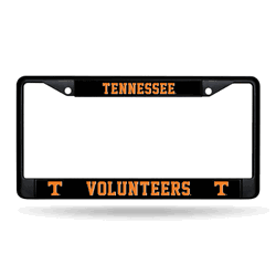 Tennessee Volunteers  Black Chrome Frame with Plastic Inserts 12" x 6" Car/Truck Auto Accessory