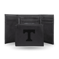 Tennessee Volunteers Black Laser Engraved Faux Leather Trifold