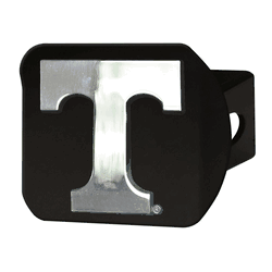 Tennessee Volunteers Black Metal Hitch Cover with Metal Chrome 3D Emblem