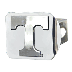 Tennessee Volunteers Chrome Metal Hitch Cover with Chrome Metal 3D Emblem