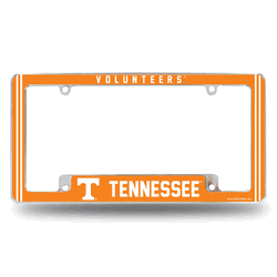 Tennessee Volunteers Classic 12" x 6" Chrome All Over Automotive License Plate Frame