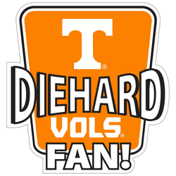 Tennessee Volunteers Die-Hard Fan Auto Decal