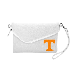 Tennessee Volunteers Fold Over Crossbody Pebble White