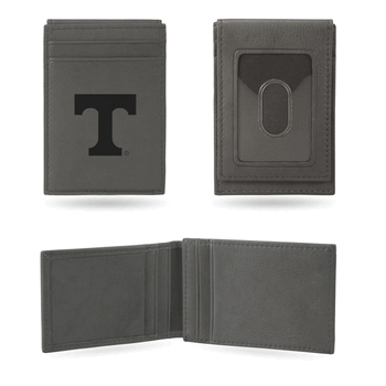 Tennessee Volunteers Gray Laser Engraved Front Pocket Wallet