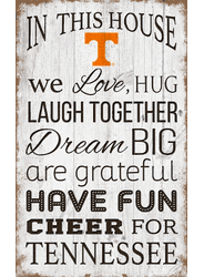 Tennessee Volunteers In This House 11x19 Sign
