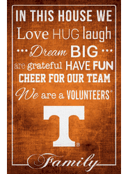 Tennessee Volunteers In This House 17x26