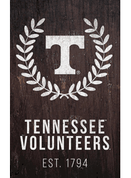 Tennessee Volunteers Laurel Wreath 11x19 Sign
