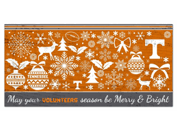 Tennessee Volunteers Merry and Bright 6x12 Sign