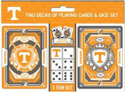 Tennessee Volunteers NCAA 2-pack Playing Cards & Dice Set