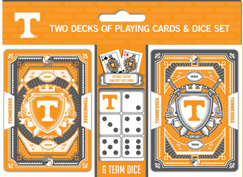 Tennessee Volunteers NCAA 2-pack Playing Cards & Dice Set