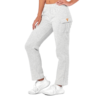 Tennessee Volunteers NCAA Kadi Cargo Straight Fleece Pants Heather Grey Large