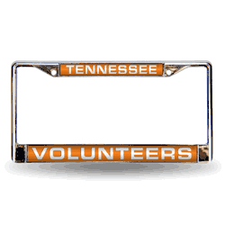 Tennessee Volunteers Orange 12" x 6" Laser Cut Chrome Frame