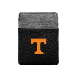 Tennessee Volunteers Pebble Front Pocket Wallet Black