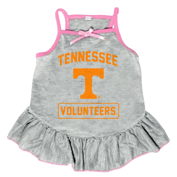 Tennessee Volunteers Pet Dress Grey Type XSmall