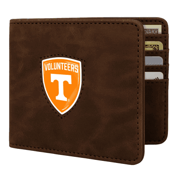 Tennessee Volunteers Shield Wallet - Brown