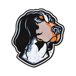 Tennessee Volunteers "Smokey" Mascot Rug