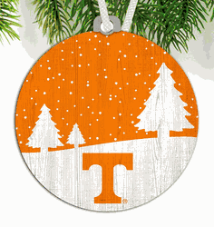 Tennessee Volunteers Snow Scene Ornament