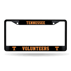 Tennessee Volunteers Standard Black Chrome Frame with Plastic Inserts 12" x 6" Car/Truck Auto Accessory
