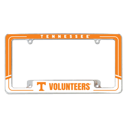 Tennessee Volunteers Two-Tone 12" x 6" Chrome All Over Automotive License Plate Frame