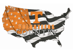 Tennessee Volunteers USA Shape Flag Cutout