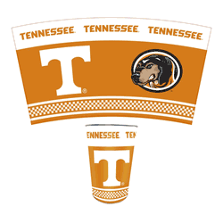 Tennessee Volunteers Wastebasket 3.3 Gallon Tin