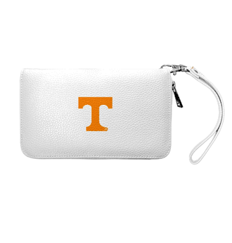 Tennessee Volunteers Zip Organizer Wallet Pebble White