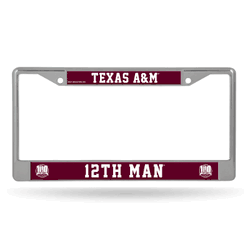 Texas A&M Aggies  12" x 6" Chrome Frame With Decal Inserts