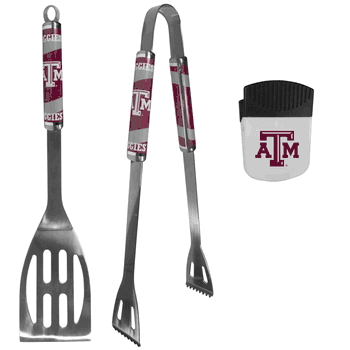 Texas A&M Aggies 2 pc BBQ Set and Chip Clip