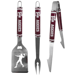 Texas A&M Aggies 3 pc Steel BBQ Tool Set