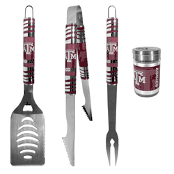 Texas A&M Aggies 3 pc Tailgater BBQ Set and Season Shaker