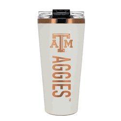 Texas A&M Aggies 32oz Crme and Copper Big Slim Tumbler with Straw
