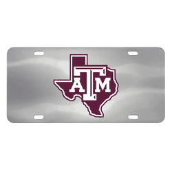 Texas A&M Aggies 3D Stainless Steel License Plate