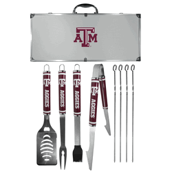 Texas A&M Aggies 8 pc Logo BBQ Set