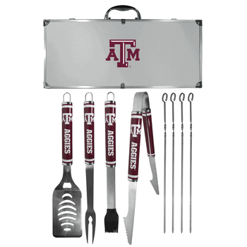 Texas A&M Aggies 8 pc Logo BBQ Set
