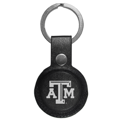 Texas A&M Aggies AirTag Compatible Leather Key Chain