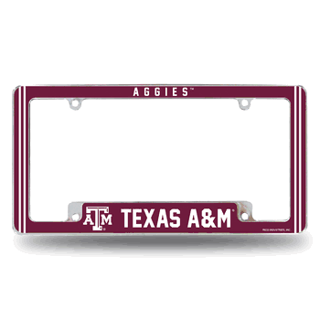 Texas A&M Aggies Alternate Design All Over Chrome Frame