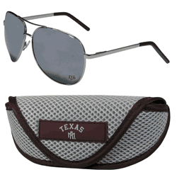 Texas A&M Aggies Aviator Sunglasses and Sports Case