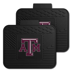 Texas A&M Aggies Back Seat Car Utility Mats - 2 Piece Set