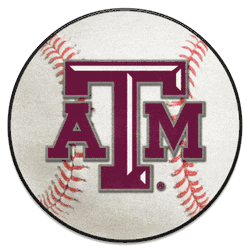 Texas A&M Aggies Baseball Rug - 27in. Diameter